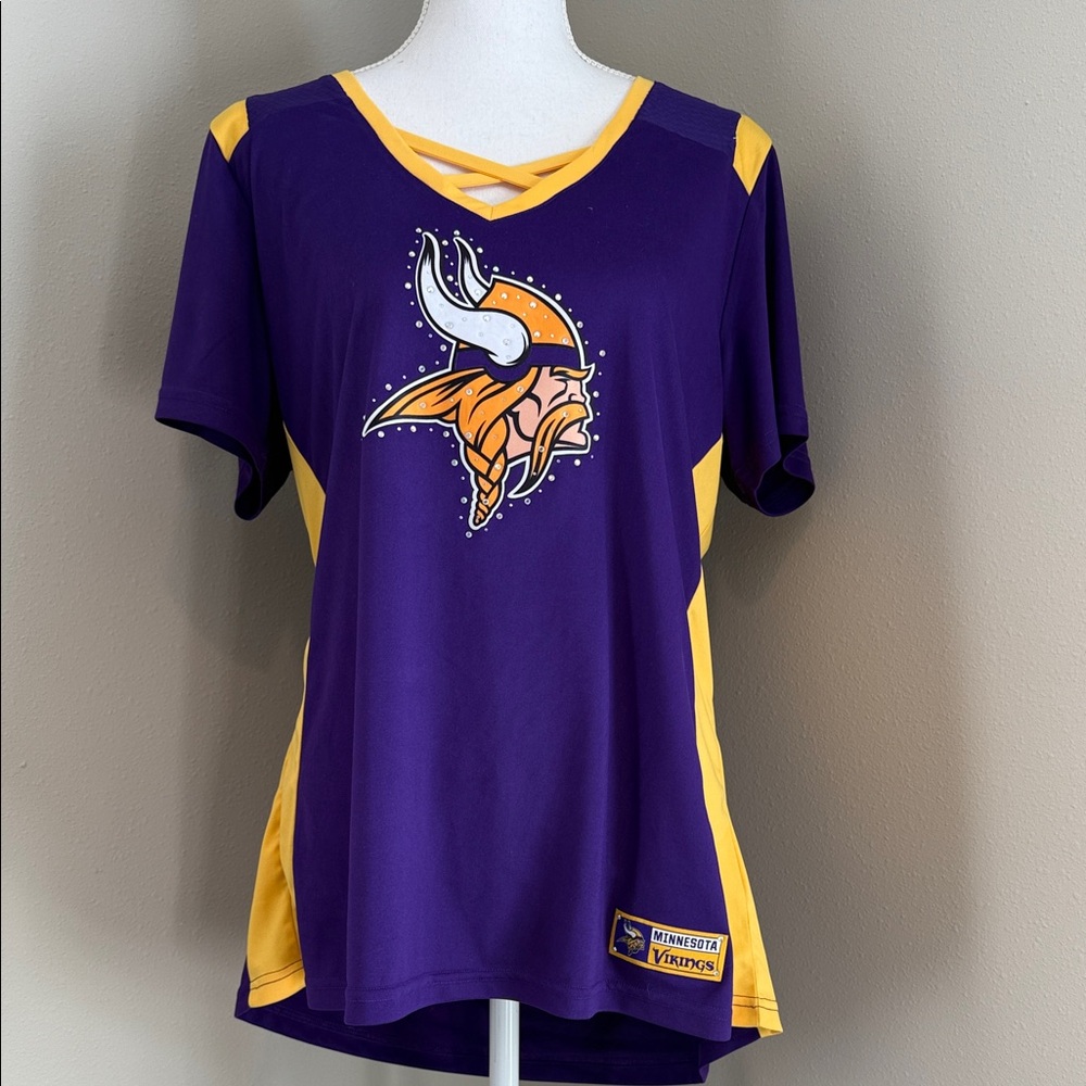 Majestic | NFL Minnesota Vikings Bling Athletic Cut Jersey | XXL